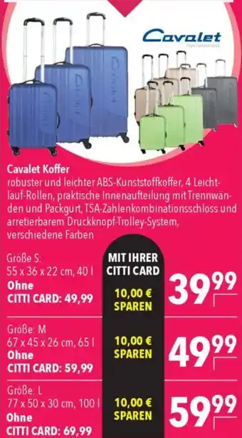 CITTI Markt Cavalet Koffer Angebot
