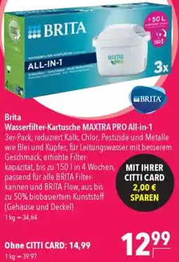 CITTI Markt Brita Wasserfilter-Kartusche MAXTRA PRO All-in-1 Angebot