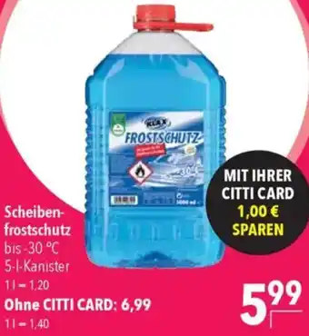 CITTI Markt KLAX Scheibenfrostschutz Angebot