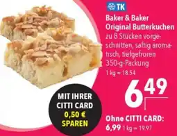 CITTI Markt Baker & Baker Original Butterkuchen Angebot