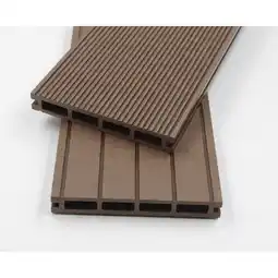 Netto Marken-Discount Home Deluxe WPC Samana Terrassendielen, Dunkelbraun, 20 m² (2,20 m) Angebot