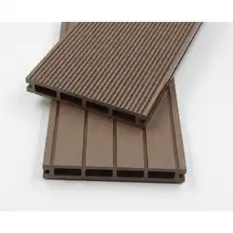 Netto Marken-Discount Home Deluxe WPC Samana Terrassendielen dunkelbraun 40m² (2,20m) Angebot