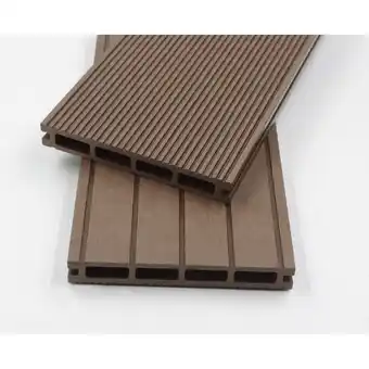 Netto Marken-Discount Home Deluxe WPC Samana Terrassendielen dunkelbraun 40m² (2,20m) Angebot