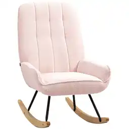 Netto Marken-Discount HOMCOM Schaukelstuhl Polyester, Gummiholz Angebot