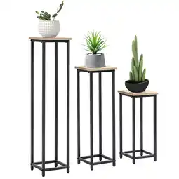 Netto Marken-Discount Outsunny Pflanzenständer-Set Stahl, Spanplatte Angebot