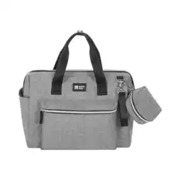 Netto Marken-Discount Kikkaboo Wickeltasche Maxi mit Wickelunterlage, kleine Tasche, Reißverschluss grau Angebot