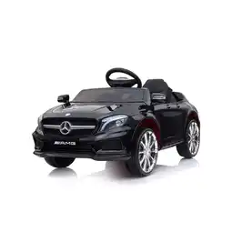 Netto Marken-Discount Chipolino Kinder Elektroauto Mercedes Benz GLA45 Fernbedienung, EVA-Reifen, MP3 schwarz Angebot
