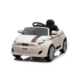 Netto Marken-Discount Chipolino Kinder Elektroauto Fiat 500 Fernbedienung, Sicherheitsgurt, MP3, USB weiß Angebot