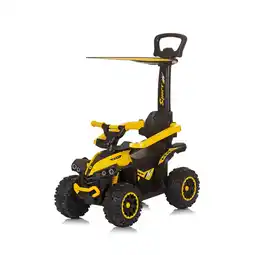 Netto Marken-Discount Chipolino Kinder Rutschauto ATV Sonnendach Schiebegriff Musikfunktion bis 23 kg gelb Angebot