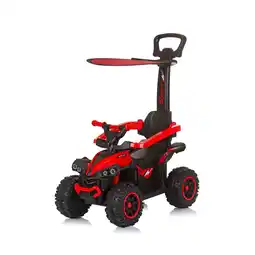 Netto Marken-Discount Chipolino Kinder Rutschauto ATV Sonnendach Schiebegriff Musikfunktion bis 23 kg rot Angebot