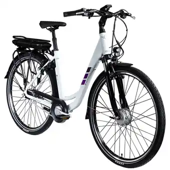 Netto Marken-Discount Zündapp Z502 E Bike Damen 28 Zoll Pedelec 155-180 cm Elektrofahrrad weiß/lila 50 cm Angebot