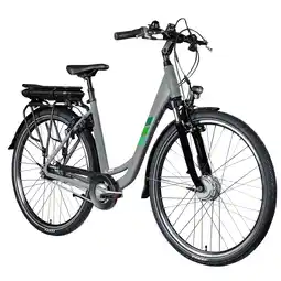 Netto Marken-Discount Zündapp Z502 E Bike Damen 28 Zoll Pedelec 155-180 cm Elektrofahrrad grau/grün 50 cm Angebot