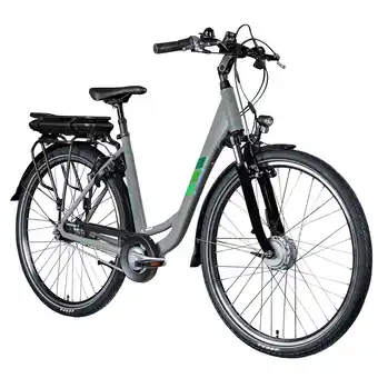 Netto Marken-Discount Zündapp Z502 E Bike Damen 28 Zoll Pedelec 155-180 cm Elektrofahrrad grau/grün 50 cm Angebot