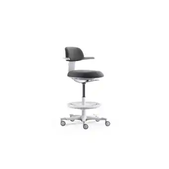 Netto Marken-Discount hjh OFFICE Arbeitsstuhl TOP WORK 40 W Stoff mit Armlehnen Angebot