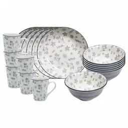 Netto Marken-Discount Ritzenhoff & Breker Frühstücks-Set Sendai Blume 18er Set Angebot