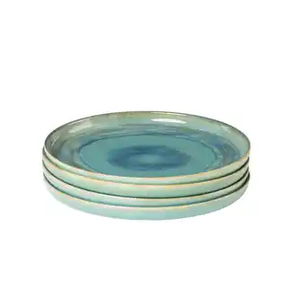 Netto Marken-Discount Gipfelstück Speiseteller-Set, Steinzeug TIEFER SEE Angebot