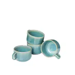 Netto Marken-Discount Gipfelstück Kaffeeobertassen-Set, Steinzeug TIEFER SEE Angebot