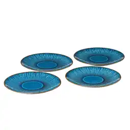 Netto Marken-Discount Gipfelstück Speiseteller-Set, Steinzeug Eisfall Blau Angebot