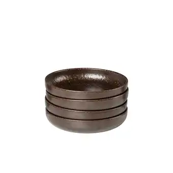 Netto Marken-Discount Gipfelstück Suppenteller-Set, Steinzeug Glockenklang Bronze / Braun Angebot