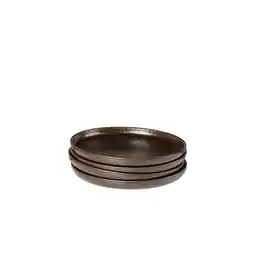 Netto Marken-Discount Gipfelstück Dessertteller-Set, Steinzeug Glockenklang Bronze / Braun Angebot