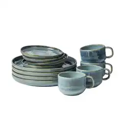 Netto Marken-Discount Gipfelstück Kaffeeservice, Steinzeug TIEFER SEE Angebot