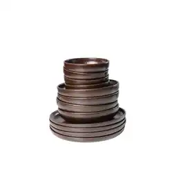 Netto Marken-Discount Gipfelstück Tafelservice, Steinzeug Glockenklang Bronze / Braun Angebot