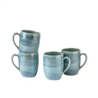 Netto Marken-Discount Gipfelstück Kaffeebecher-Set, Steinzeug TIEFER SEE Angebot