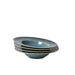 Netto Marken-Discount Gipfelstück Pastateller-Set, Steinzeug TIEFER SEE Angebot