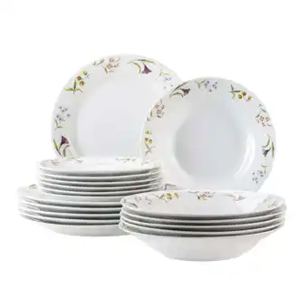 Netto Marken-Discount Mäser Teller-Set, Porzellan Zosma Weiß Angebot