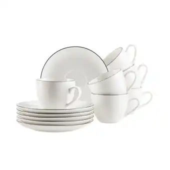 Netto Marken-Discount Mäser Espressotassen-Set, Porzellan Felise Weiß Angebot