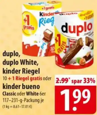 Famila Nord Ost duplo, duplo White, kinder Riegel oder kinder bueno Angebot