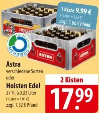 Famila Nord Ost Astra oder Holsten Edel Angebot