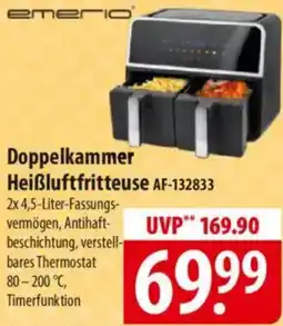 Famila Nord Ost Doppelkammer Heißluftfritteuse AF-132833 Angebot