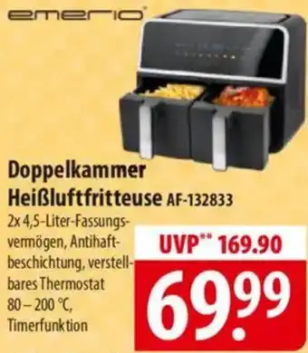 Famila Nord Ost Doppelkammer Heißluftfritteuse AF-132833 Angebot