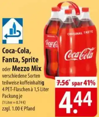 Famila Nord Ost Coca-Cola, Fanta, Sprite oder Mezzo Mix Angebot