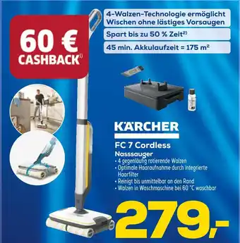 Euronics Kärcher Nasssauger FC 7 Cordless Angebot