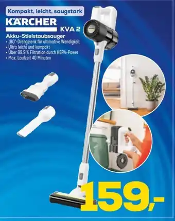 Euronics KÄRCHER Akku-Stielstaubsauger KVA 2 Angebot