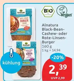 Budni Alnatura black-bean-cashew-burger Angebot