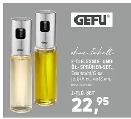 Möbel Wallach Gefu 2-tlg. essig- und öl- sprüher-set Angebot