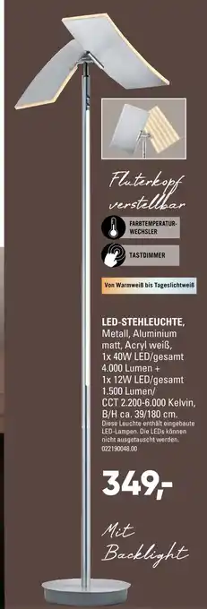 Möbel Wallach Led-stehleuchte Angebot