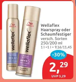 Budni Wella wellaflex haarspray oder schaumfestiger Angebot