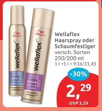 Budni Wella wellaflex haarspray oder schaumfestiger Angebot