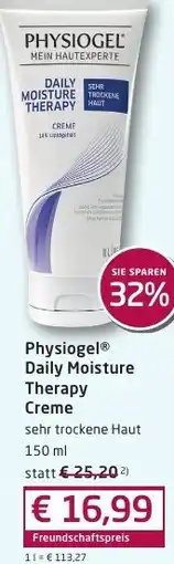 Sabelus XXL Physiogel Daily Moisture Therapy Creme Angebot