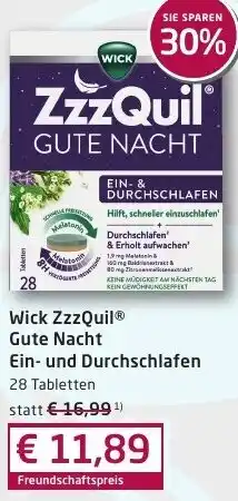 Sabelus XXL Wick ZzzQuil Gute Nacht Ein- und Durchschlafen Angebot