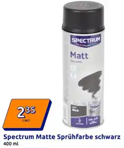 Action Spectrum Matte Sprühfarbe schwarz Angebot