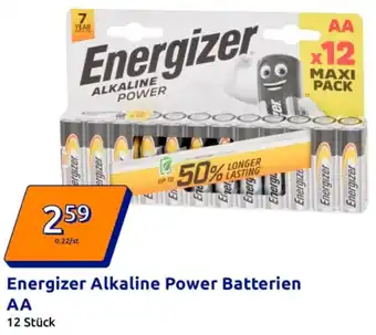 Action Energizer Alkaline Power Batterien AA Angebot