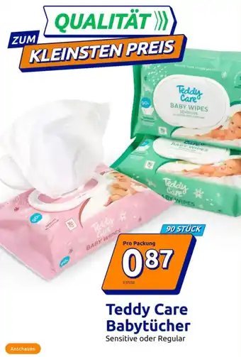 Action Teddy Care Babytücher Angebot