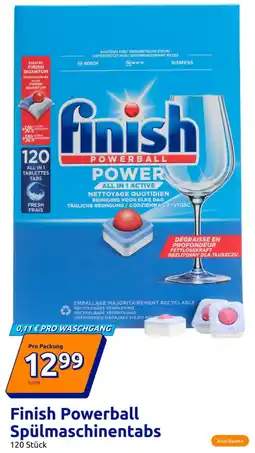 Action Finish Powerball Spülmaschinentabs Angebot