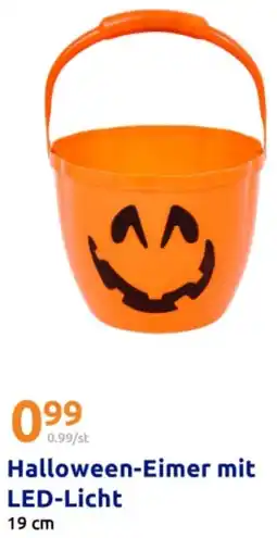 Action Halloween-Eimer mit LED-Licht Angebot