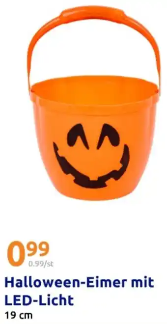 Action Halloween-Eimer mit LED-Licht Angebot